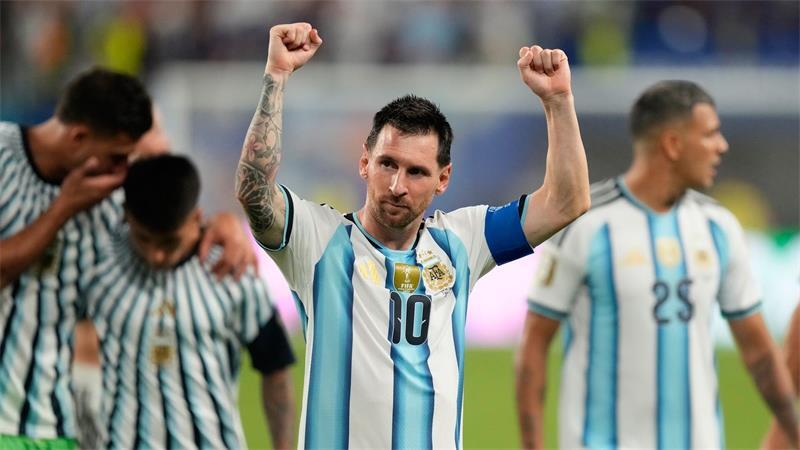 Das tut weh: Lionel Messi mit Beule am Kopf nach dem Sieg gegen Kap Verde.