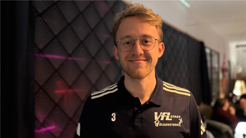 „Das war leider nicht ganz unsere Zeit“, sagt Kolja Burmester vom Team des VfL Stade über die Musik-Raterunde.