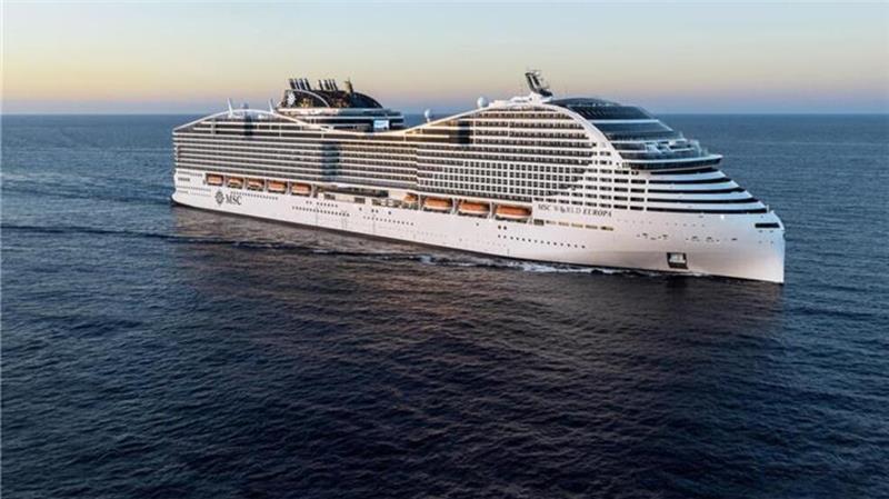 Das zweite Schiff der World-Klasse neben der MSC Europe (im Bild) wird die“ MSC World America“ sein, die sich im Bau befindet.