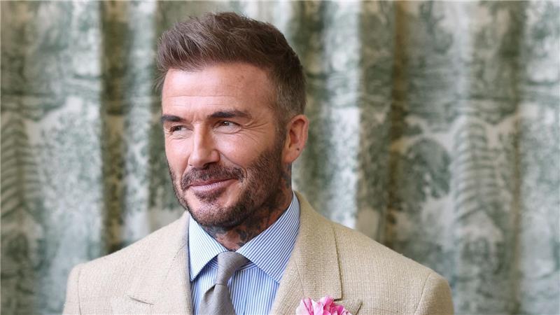 Chelsea Flower Show: Im Namen der Rose David Beckham traf den König.