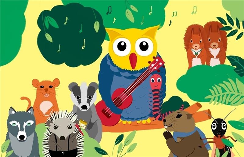 Dem neugierigen und musikverliebten Vogeltier Eule steht ein neues Abenteuer bevor.