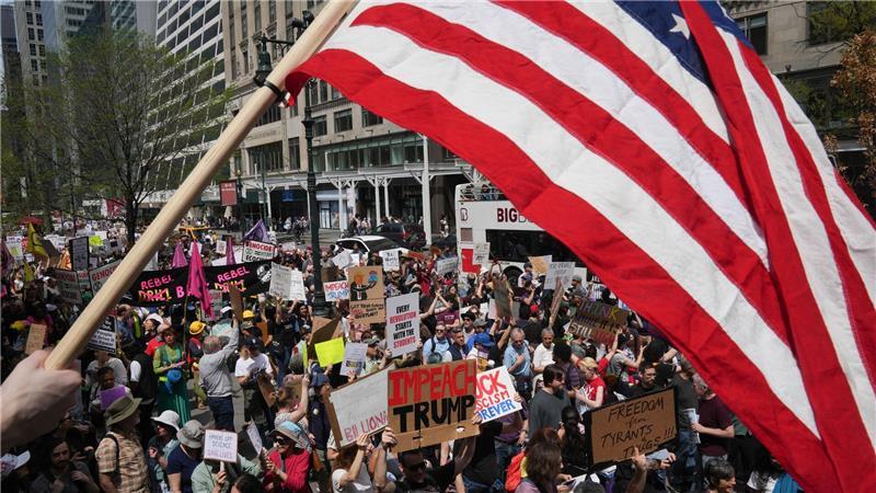 Demo gegen Trump in New York