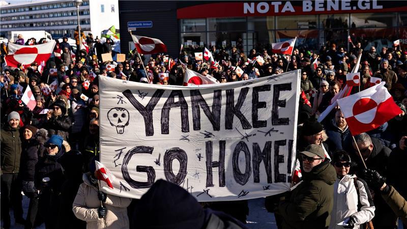 Vance poltert auf Grönland - Trump bekräftigt Anspruch Demonstranten in Nuuk haben eine klare Meinung zur US-Begierde. (Archivbild)