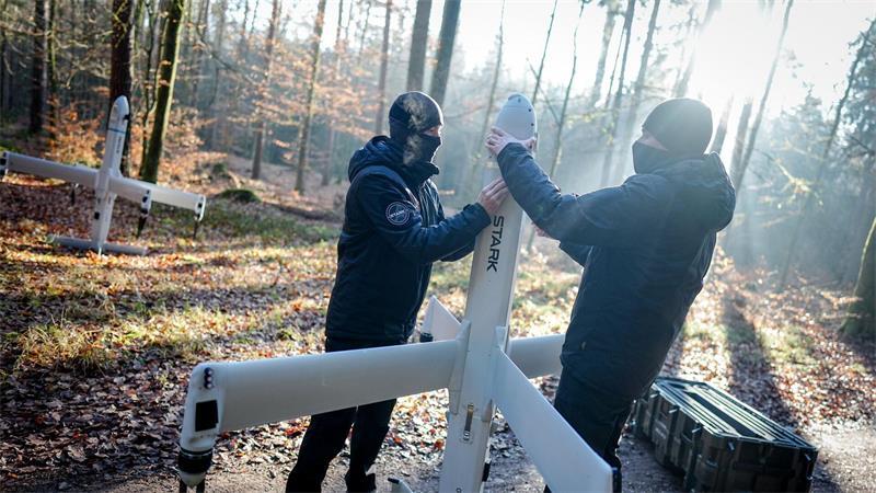 Demonstration einer Kamikazedrohne. (Archivbild)