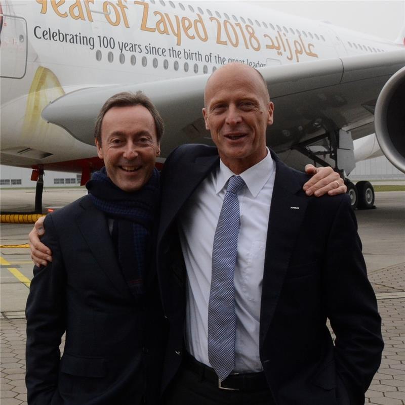 Demonstrierten Freundschaft : Tom Enders und Fabrice Brégier (links).