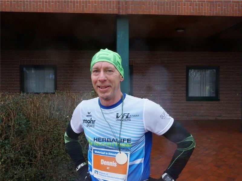 Dennis Dodt vom VfL Stade hatte für zehn Kilometer gemeldet und war nicht zu schlagen.