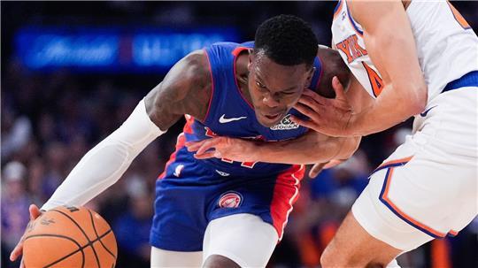Dennis Schröder verliert mit Detroit zum Playoff-Start in New York.