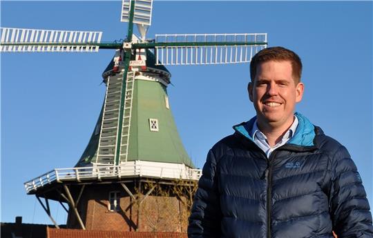 Dennis Trautmann ist zum neuen Vorsitzenden des Mühlenvereins „Venti Amica“ gewählt worden. Foto: Lankuttis