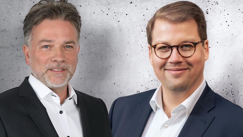Haus & Grund: Diskussion über Zukunft des Wohnungsmarktes Der 1. Vorsitzende von Haus & Grund, André Grote (links), und Gastredner Alexander Krause (CDU).