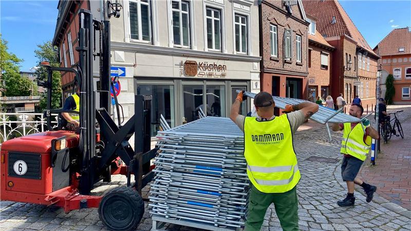 Der Abbau in der Altstadt.