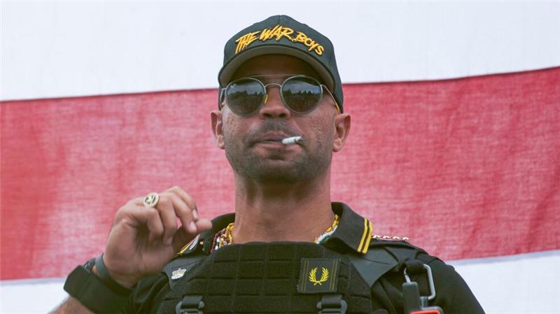 Trumps triumphierende Straftäter und Zweifel am Rechtssystem Der Anführer der rechten „Proud Boys“, Henry „Enrique“ Tarrio, gehörte nach der Kapitol-Attacke zu den Angeklagten mit den höchsten Haftstrafen. (Archivbild)