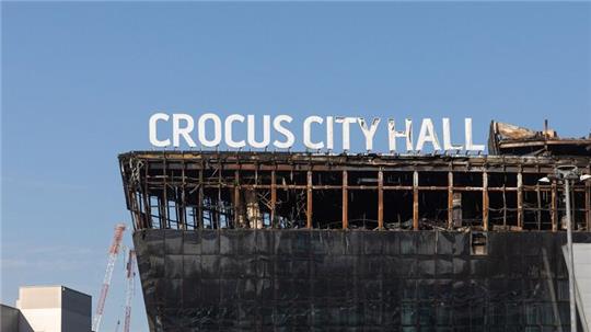 Der Anschlagsort: Die Konzerthalle Crocus City Hall in Moskau.