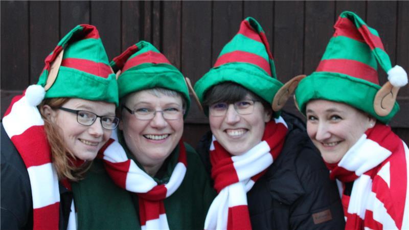 Der Arbeitskreis Adventsmarkt (von links): Anja Helmke, Kerstin Klepatz, Mareike Klepatz und Stephanie Müller.