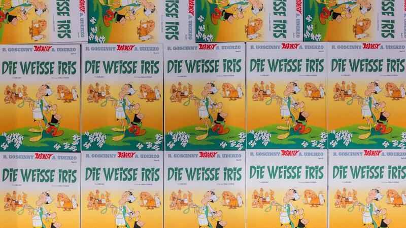 Neuer Autor: Der „Asterix“-Comic „Die Weiße Iris“ Der Asterix-Band Nummer 40 heißt „Die Weiße Iris“.