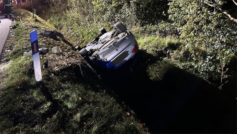 Der Audi-Fahrer kam ins Schlingern. Der Wagen überschlug sich.