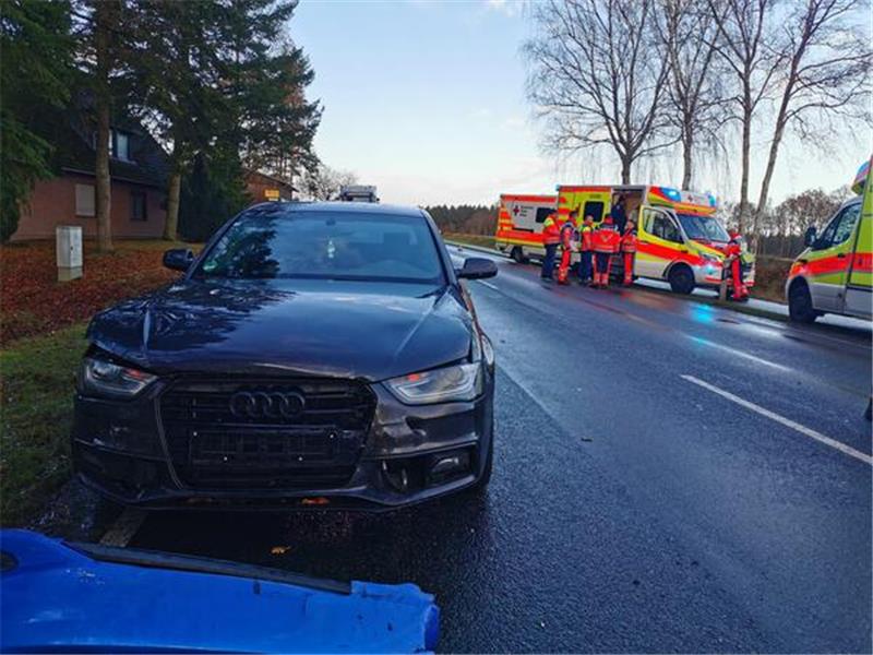 Der Audi prallte auf den bereits verunfallten Hyundai.