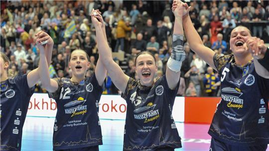 Der BSV, hier Isa Ternede, Jolina Huhnstock und Maj Nielsen (von links), hat die Hauptrunde als Tabellenzehnter beendet.