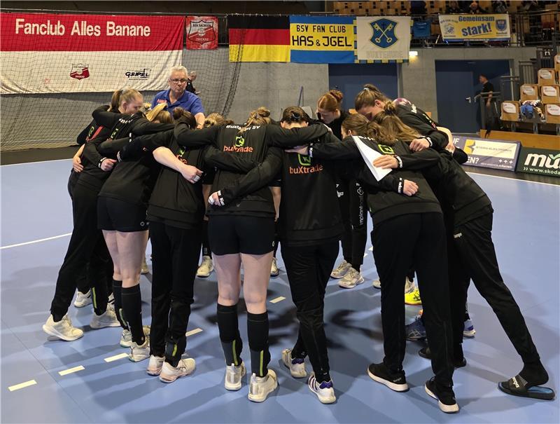 Der BSV schwört sich in der Stadthalle Zwickau auf das Spiel ein.