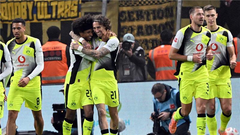 Der BVB jubelt im ersten der beiden wichtigen Duelle mit Leverkusen.