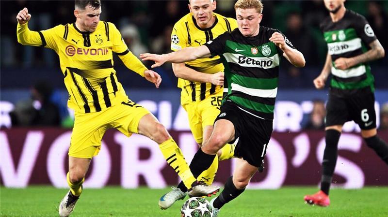 BVB schießt sich mit eineinhalb Beinen ins Achtelfinale Der BVB und Sporting Lissabon lieferten sich ein wenig ereignisreiches Duell