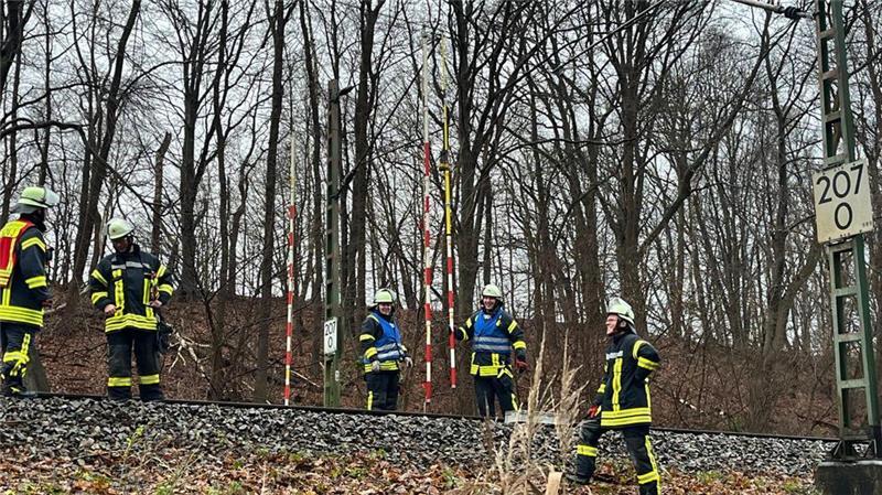 Der Bahnerdungstrupp der Horneburger Feuerwehr sowie die Ortswehren Dollern und Agathenburg waren vor Ort.