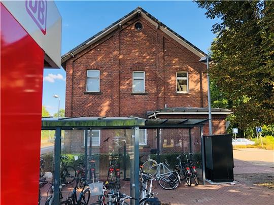 Der Bahnhof als markanter Punkt in Himmelpforten bei der Städtebauförderung punkten. Foto Klempow