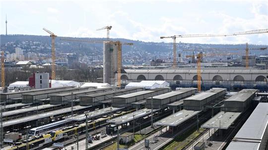 Der Bahnhof des milliardenschweren Bahnprojekts Stuttgart 21, bei dem der Stuttgarter Hauptbahnhof unter die Erde verlegt werden soll.