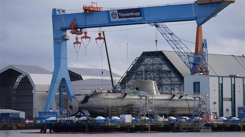 TKMS: So läuft der U-Boot-Deal mit Kanada Der Bau der Boote in Kiel läuft bereits. (Archivbild)