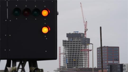 Der Bau des Elbtowers wurde in rund 100 Metern Höhe gestoppt.