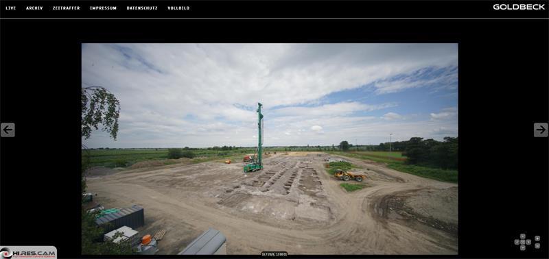 Warum die neue Grundschule in Jork auf mehr als 1400 Säulen ruht Der Baufortschritt lässt sich mit der Goldbeck-Webcam verfolgen.
