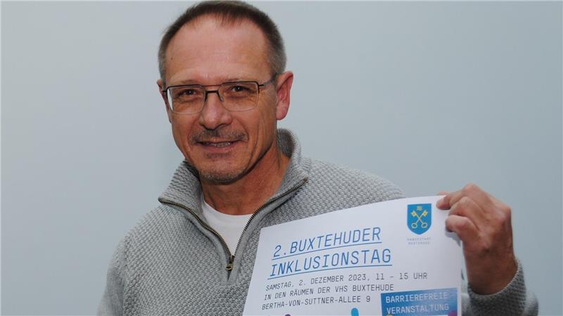 Der Behindertenbeauftragte der Hansestadt Buxtehude, Jens Nübel, plant gerade den 4. Inklusionstag.