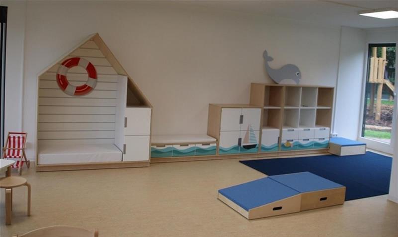 Der Bewegungsraum im Modulbau könnte weiter genutzt werden. Die Gemeinde hatte den Modulbau vor viereinhalb Jahren in Betrieb genommen.