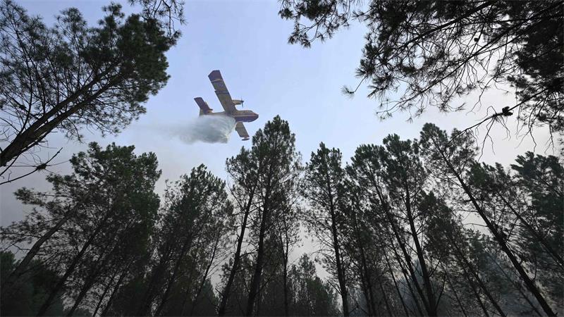 Der Brand bei Luglon hat inzwischen rund 1.600 Hektar Wald und Buschland erfasst. Etwa 650 Menschen wurden vorsorglich evakuiert.