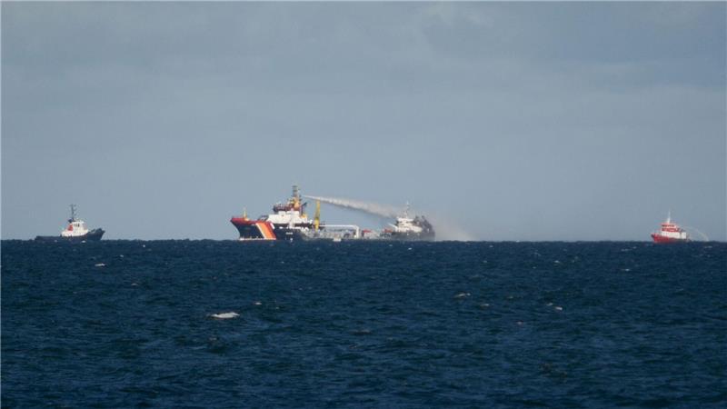 Der Brand der „Annika“ hatte einen Großeinsatz ausgelöst. (Archivbild)