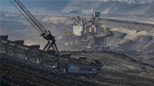Der Braunkohletagebau Welzow-Süd der Lausitz Energie Bergbau AG (LEAG).