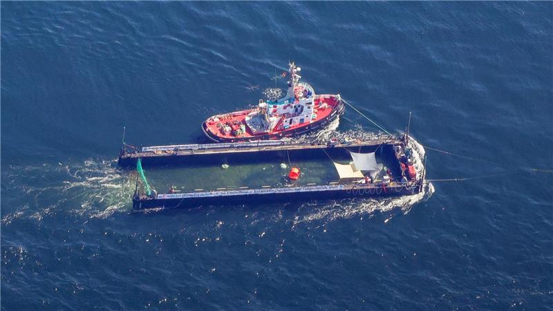 Der Buckelwal wurde in seiner Barge vom Schlepper Fortuna B entlang der dänischen Küste in Höhe unterhalb von Skagen, im sogenannten Skagerrak, durch die Ostsee gezogen. (Archivbild)