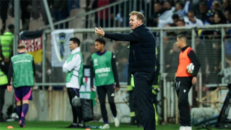 Nagelsmann zufrieden, Führich verletzt: Die Lage vor Holland Der Bundestrainer wechselte in der zweiten Halbzeit mehrfach, die Mannschaft wackelte nur kurz.