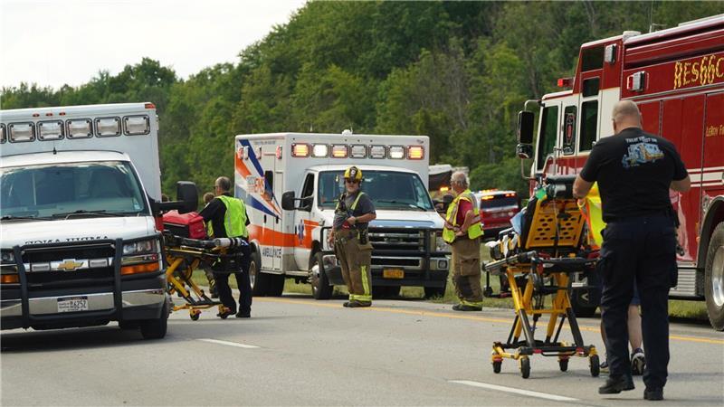 Der Bus war wohl von den Niagarafällen kommend auf dem Weg nach New York City gewesen. 