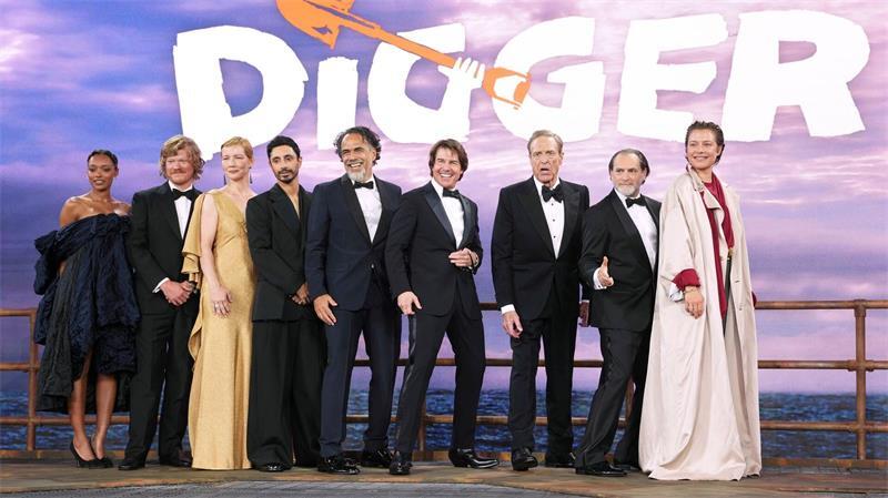 Geht Tom Cruise als Ölbaron in „Digger“ auf Oscar-Mission? Der Cast von „Digger“ bei der Weltpremiere in London. (Archivbild)