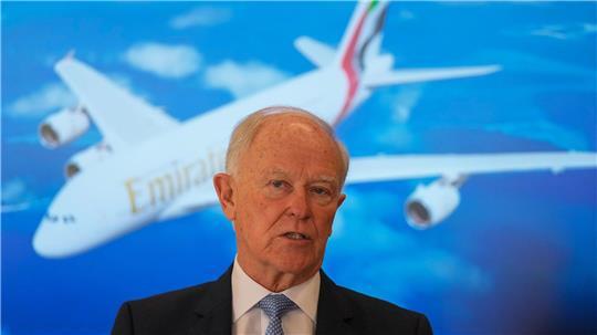 Der Chef von Emirates Airlines, Tim Clark, ist zuversichtlich, dass die Golfregion als wichtiges Drehkreuz und Reiseziel schnell wieder auf die Beine kommen wird (Archivbild)