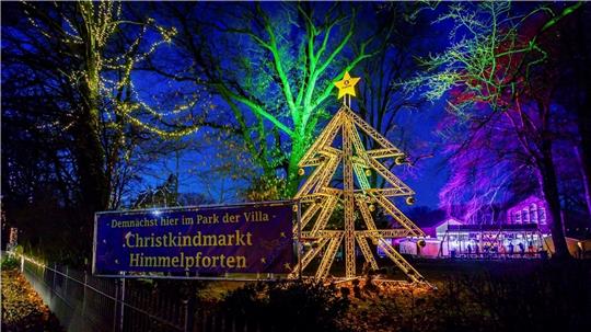 Der Christkindmarkt in Himmelpforten öffnet am Freitag, 25. November, im Park der Villa von Issendorff.