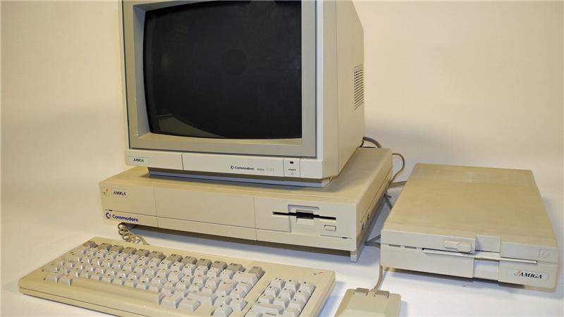 Der Commodore Amiga im Heinz Nixdorf MuseumsForum (HNF) in Paderborn. 