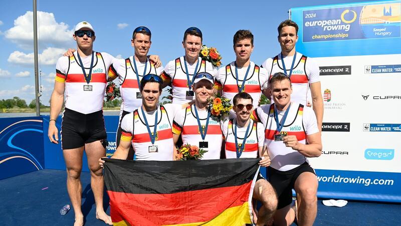 Achter zurück in Weltspitze - Bronze für Frauen-Doppelvierer Der DRV-Achter gewann bei der EM in Szeged Silber.