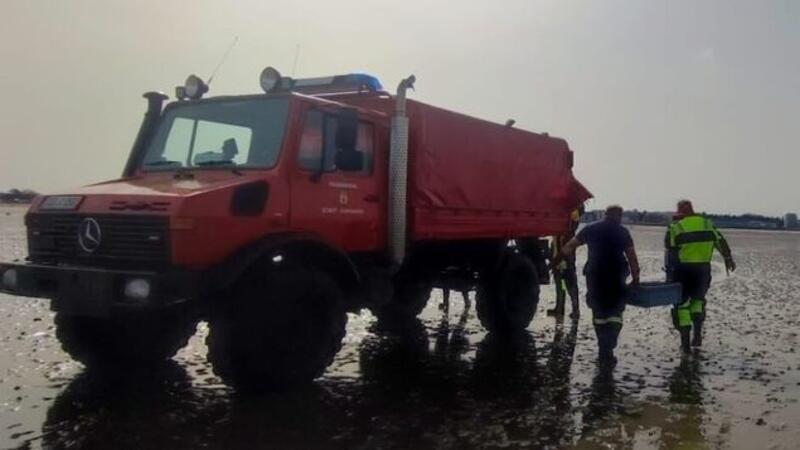 Der Einsatz ist für die Feuerwehrleute eine Premiere.