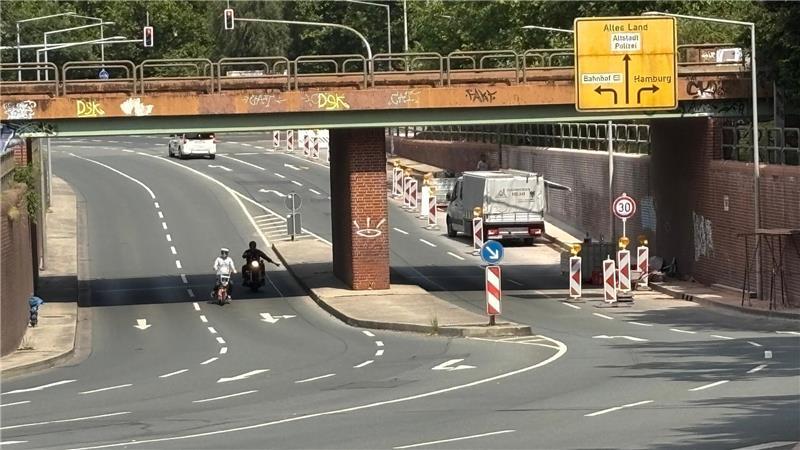 Der Ellerbruchtunnel ist ein wichtiger Verkehrsknotenpunkt in Buxtehude.