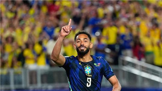 Der Ex-Herthaner Cunha traf doppelt für Brasilien.