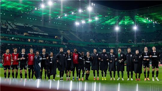 Der FC St. Pauli jubelt im DFB-Pokal - zuletzt im Dezember in Mönchengladbach.