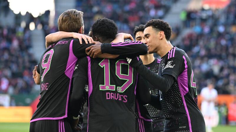 Bayer patzt, Bayern holt auf - Stuttgart schlägt RB Der FC Bayern München setzte sich in Augsburg nur knapp mit 3:2 durch.