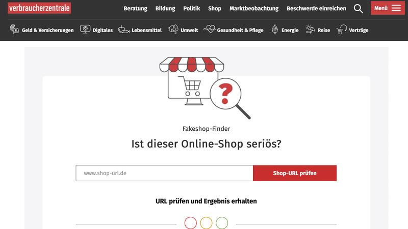 Der Fakeshop-Finder findet unseriöse Angebote.