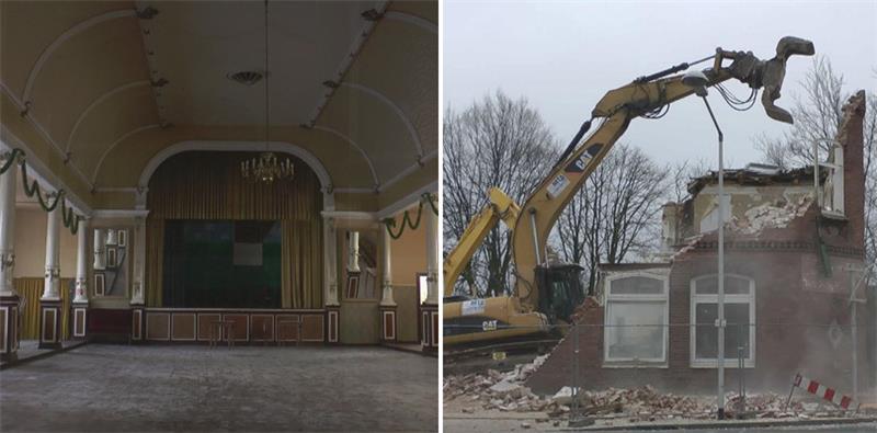 Der Film zeigt neben dem Abriss des Gebäude-Komplexes auch noch einmal die teilweise maroden Räumlichkeiten.